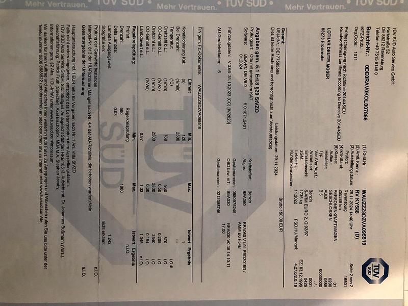 Blau Gebraucht 1996 Audi A4 Limousine | 1.200 € (Fairer Preis) - Bild 1/4