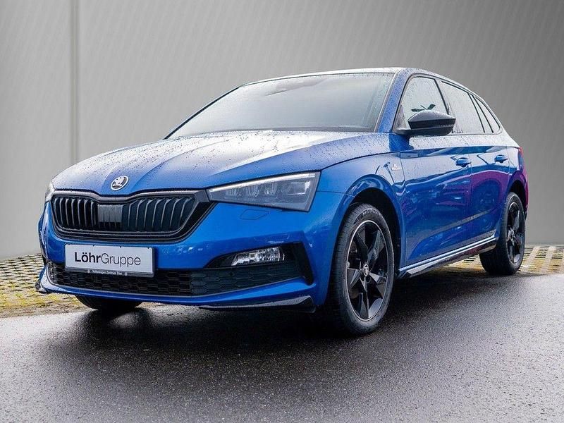 Gebraucht Skoda Scala Monte Carlo 150 PS (110 kW) 2022 Raceblau metallic Kleinwagen
