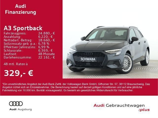 Manhattangrau metallic Gebraucht 2021 Audi A3 Sportback e-tron Ambiente Limousine | 25.690 € (Guter Preis) - Bild 1/4