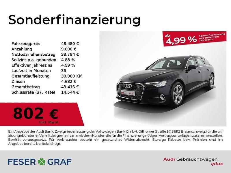Firmamentblau metallic Gebraucht 2025 Audi A6 Ambiente Kombi | 48.480 € - Bild 1/4