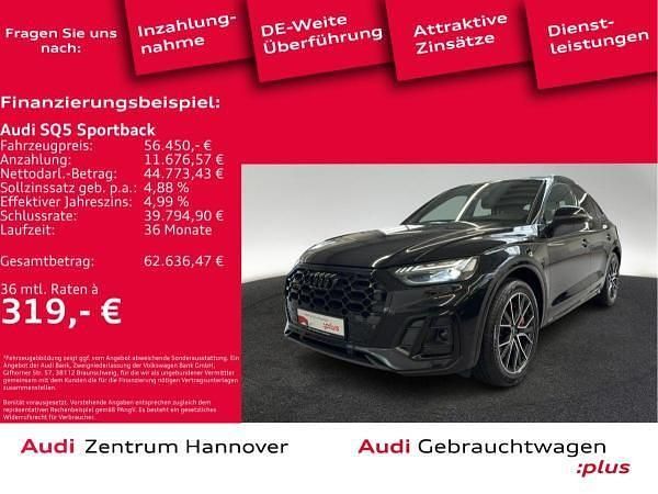 Schwarz (mythosschwarz metallic) Gebraucht 2023 Audi SQ5 Sportback Ambiente SUV | 56.991 € (Fairer Preis) - Bild 1/4