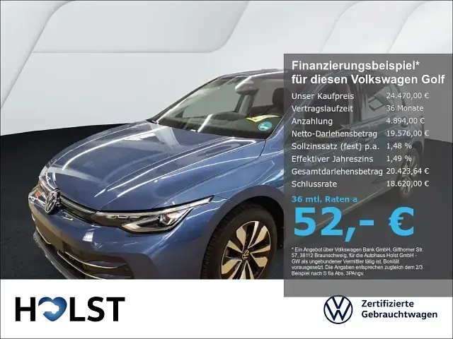 Gebraucht VW Golf VIII Goal 116 PS (85 kW) 2025 Limousine