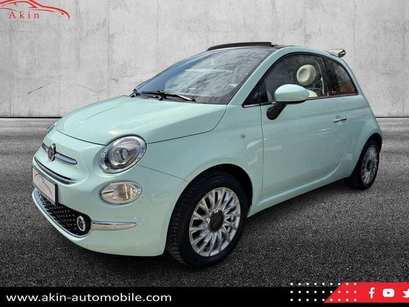 Mint grün Gebraucht 2019 Fiat 500C Lounge Cabrio | 11.890 € (Fairer Preis) - Bild 1/4