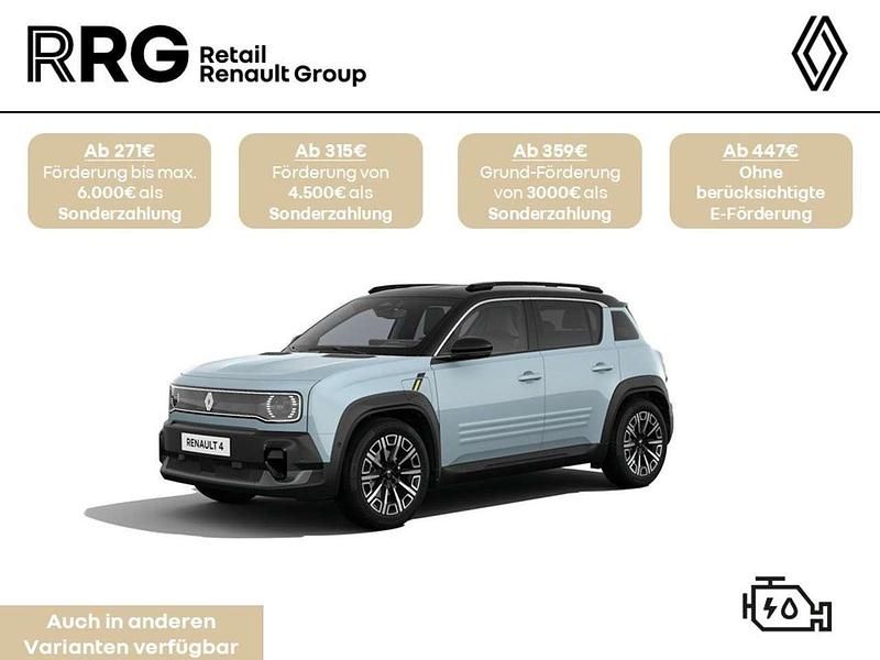 Ny Renault 4 E-Tech Iconic 77 kW (106 HK) 2026 Blå SUV