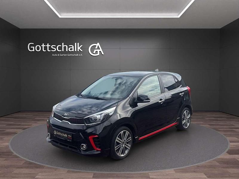 Auroraschwarz metallic (metallic) Gebraucht 2020 Kia Picanto GT-Line Kleinwagen | 11.333 € (Guter Preis) - Bild 1/4