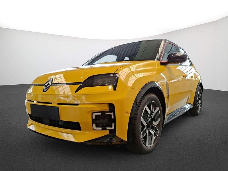 Pop yellow, dach bla Gebraucht 2025 Renault 5 E-Tech Iconic Kleinwagen | 29.990 € (Fairer Preis) - Bild 1/4