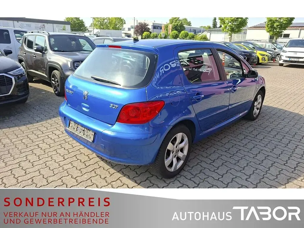 Gebraucht Peugeot 307 109 PS (80 kW) 2007 Farbe blau recife/metalliclac Limousine