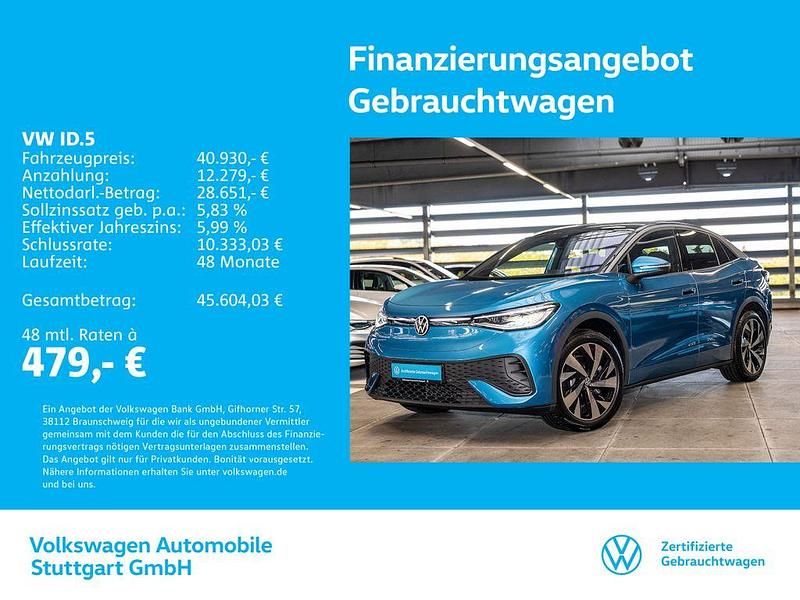 Costa azul metallic/schwarz Gebraucht 2024 VW ID.5 Pro SUV | 40.930 € (Superpreis) - Bild 1/4