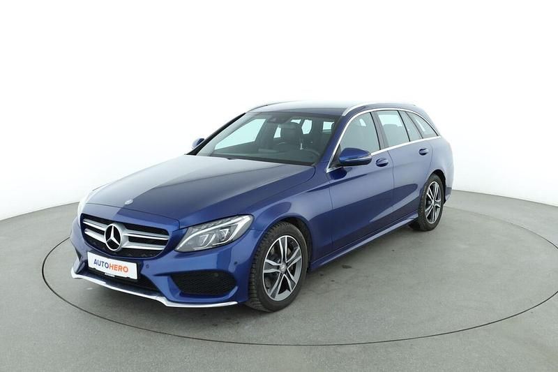 Blau Gebraucht 2015 Mercedes C200 AMG line Kombi | 20.750 € (Etwas zu teuer) - Bild 1/3