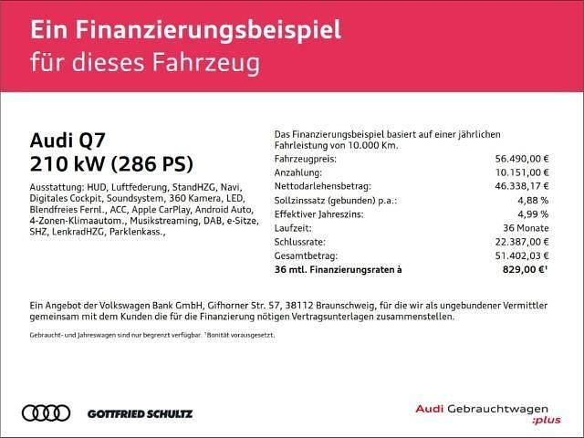 Gebraucht Audi Q7 S-Line 286 PS (210 kW) 2023 Schwarz SUV