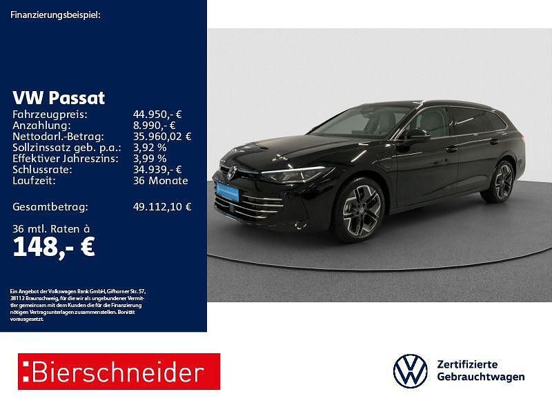 Schwarz Gebraucht 2024 VW Passat Elegance Kombi | 44.950 € (Fairer Preis) - Bild 1/3