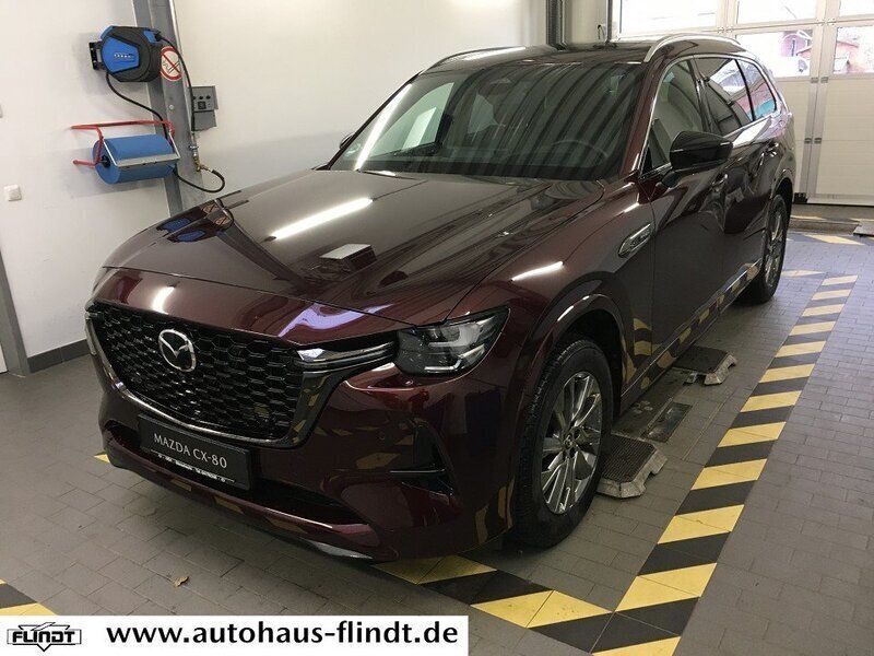 Rot Gebraucht 2025 Mazda CX-80 Homura-Line SUV | 53.990 € (Fairer Preis) - Bild 1/4