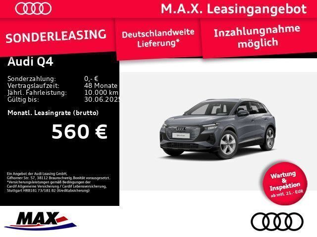 Grau Neu 2024 Audi Q4 e-tron Basis SUV | 49.675 € (Guter Preis) - Bild 1/3
