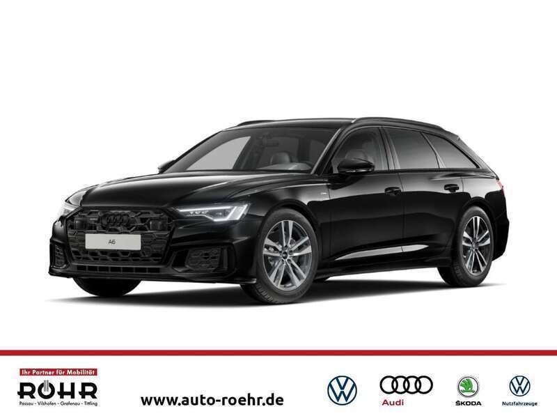 Mythosschwarzmet Gebraucht 2024 Audi A6 S-Line Kombi | 56.400 € - Bild 1/4