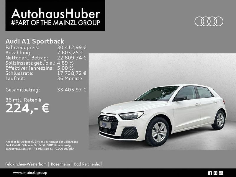 Neu Audi A1 Sportback 116 PS (85 kW) 2026 Weiß Kleinwagen