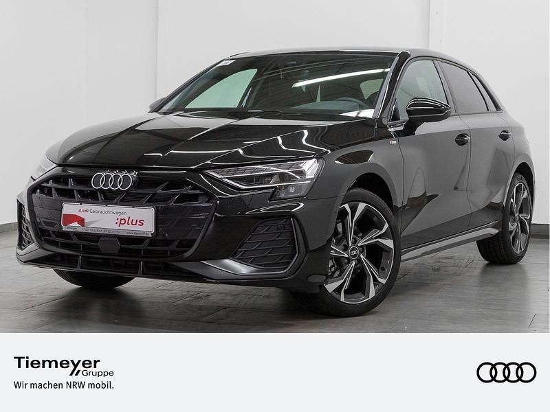 Mythosschwarz metallic Gebraucht 2025 Audi A3 S-Line Limousine | 36.190 € (Superpreis) - Bild 1/4