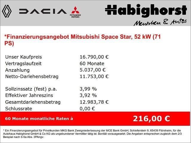 Gebraucht Mitsubishi Space Star Select+ 71 PS (52 kW) 2024 Metallic Kleinwagen