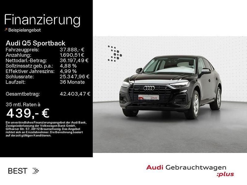 Brillantschwarz Gebraucht 2022 Audi Q5 Sportback Advanced Plus SUV | 37.888 € (Guter Preis) - Bild 1/4