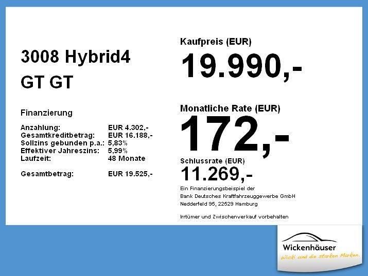 Gebraucht Peugeot 3008 GT 300 PS (220 kW) 2020 Lack weiss perlglänzend/metall Limousine