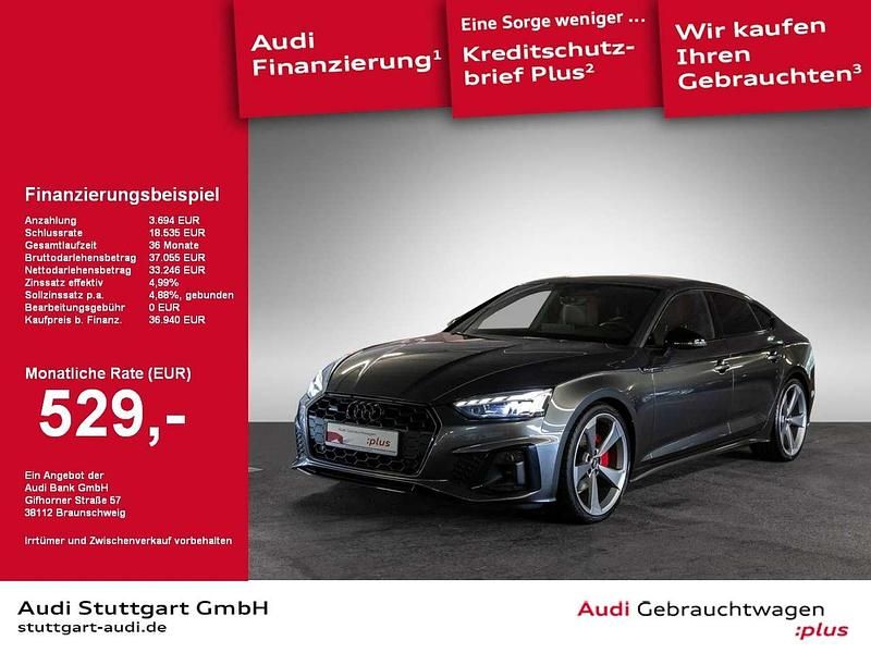 Daytonagrau perleffekt Gebraucht 2020 Audi A5 Sportback Ambiente Limousine | 36.940 € (Teuer) - Bild 1/2