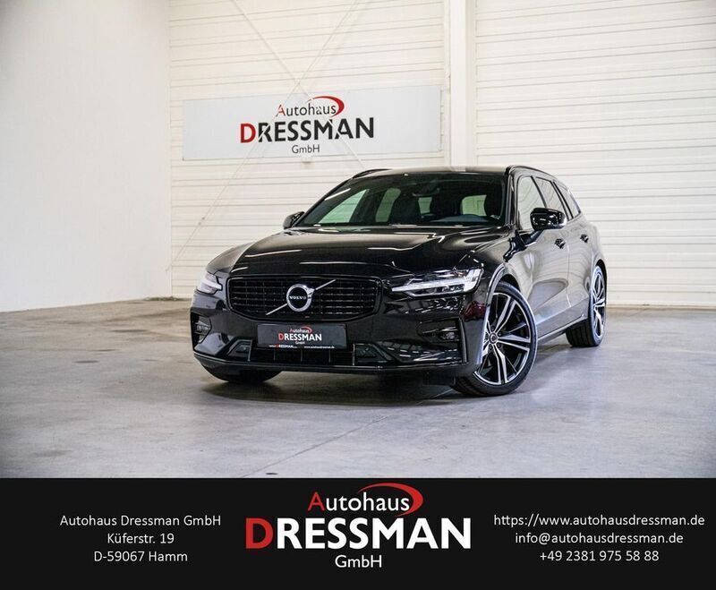 Onyx black / metallic Gebraucht 2021 Volvo V60 R-Design Kombi | 31.870 € (Fairer Preis) - Bild 1/4