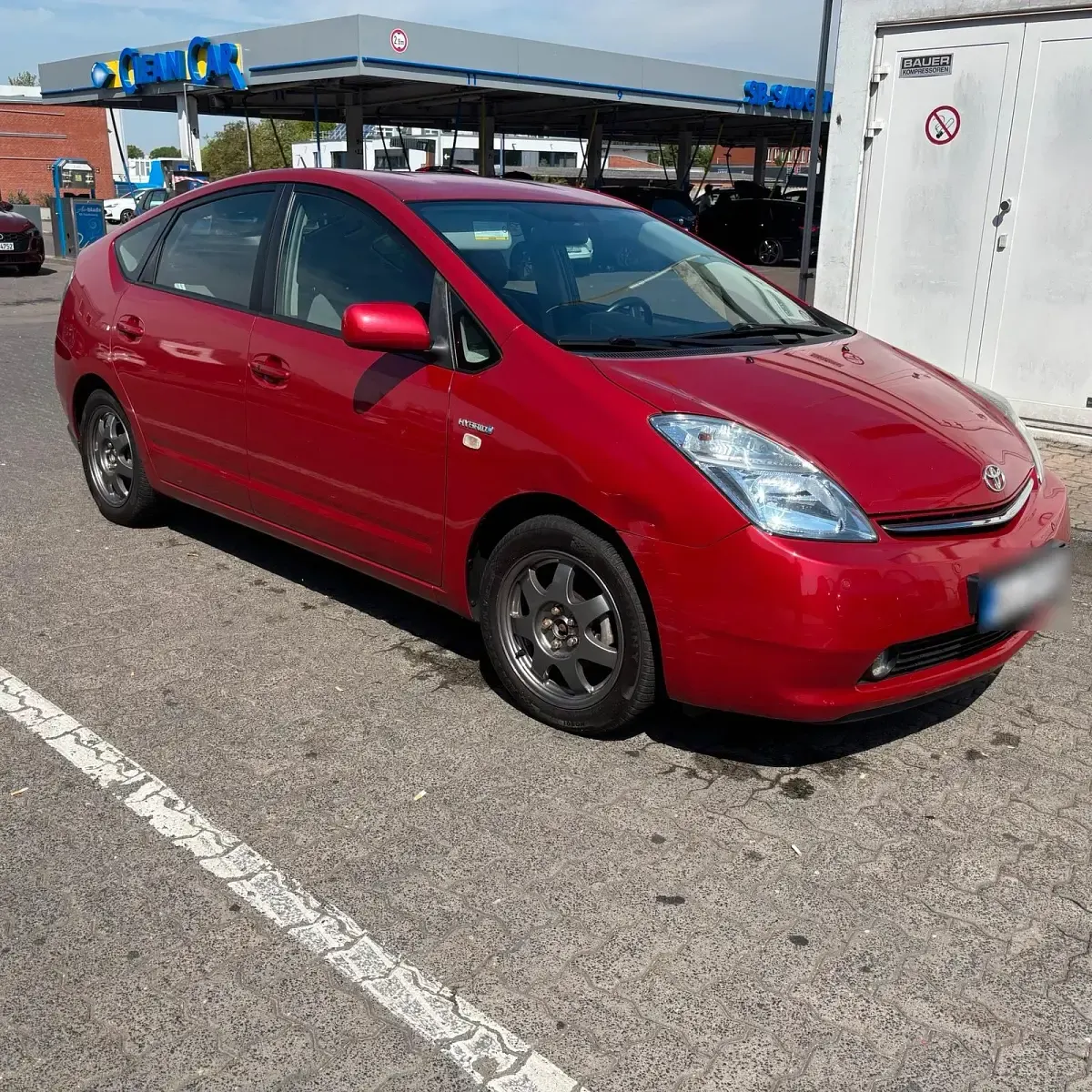 Gebraucht Toyota Prius 77 PS (56 kW) 2008 Rot Kleinwagen