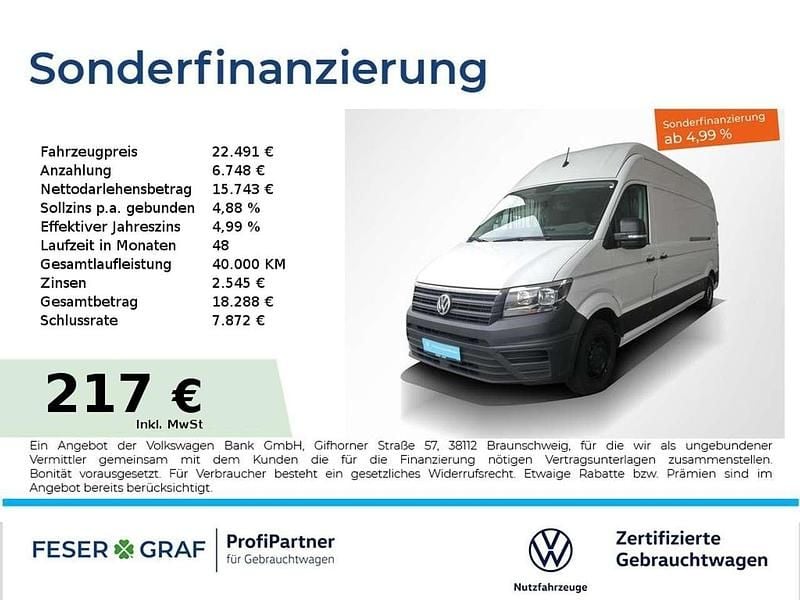 Gebraucht VW Crafter 140 PS (102 kW) 2022 Candyweiß Van
