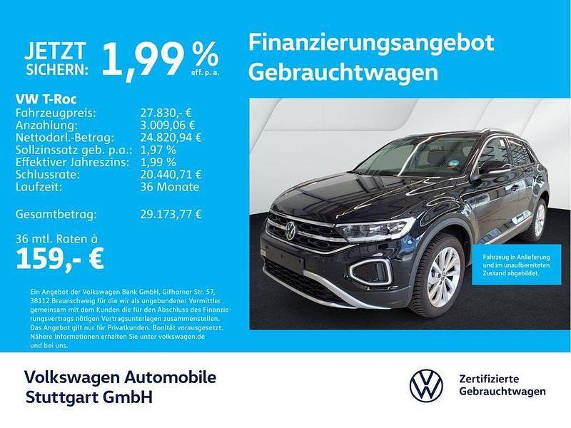 Deep black perleffekt Gebraucht 2024 VW T-Roc Style SUV | 27.830 € (Guter Preis) - Bild 1/4