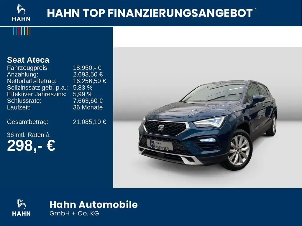 Gebraucht Seat Ateca Style 150 PS (110 kW) 2021 "lava" blau SUV