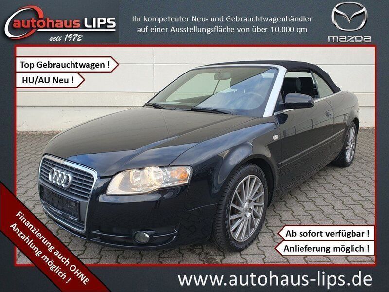 Phantomschwarz perleffekt Gebraucht 2007 Audi A4 Cabriolet Design Cabrio | 9.890 € (Teuer) - Bild 1/4