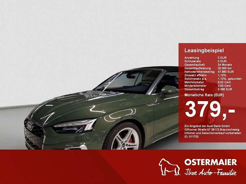 Distriktgrün metallic Gebraucht 2024 Audi A5 Cabriolet S-Line Cabrio | 47.880 € (Superpreis) - Bild 1/4