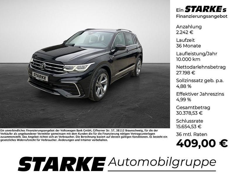 Gebraucht VW Tiguan R-line 150 PS (110 kW) 2022 Schwarz SUV
