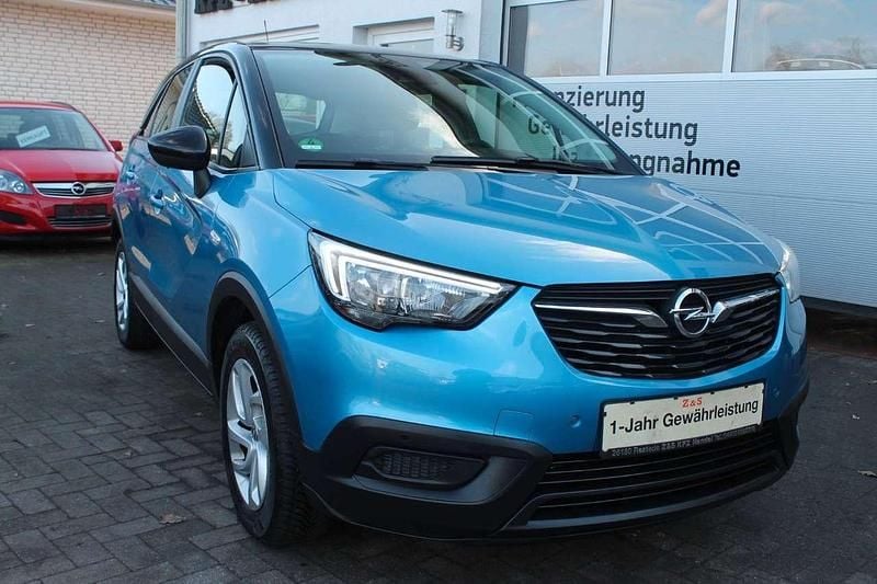 Gebraucht Opel Crossland X Edition 120 PS (88 kW) 2018 Arktisblau/true blue SUV