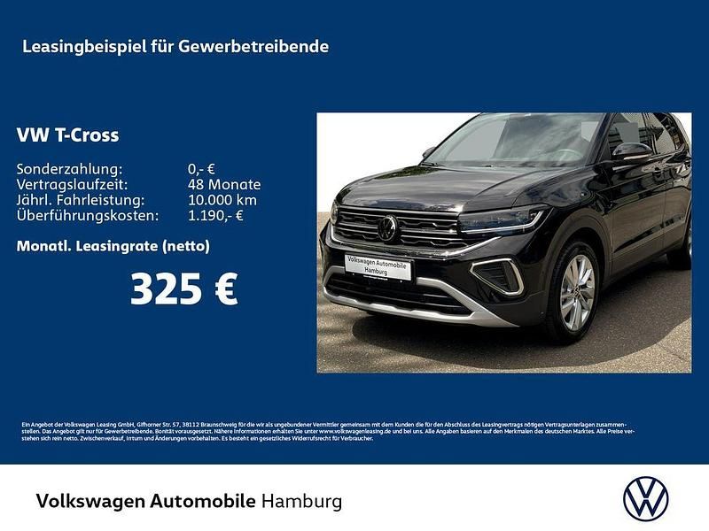 Schwarz Neu 2025 VW T-Cross Life SUV | 32.896 € (Teuer) - Bild 1/4