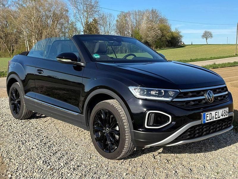 Schwarz Gebraucht 2024 VW T-Roc Cabriolet Cabrio | 28.765 € (Superpreis) - Bild 1/4