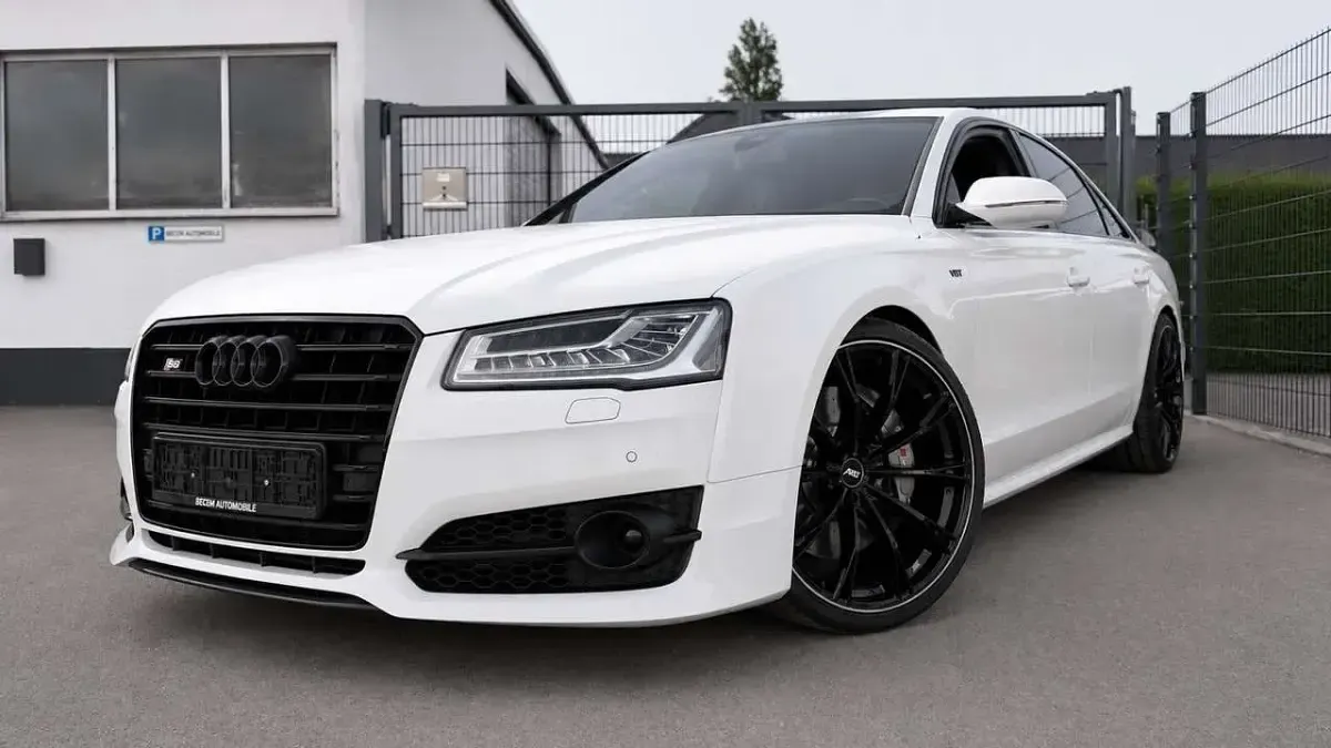 Usata Audi S8 plus 605 CV (444 kW) 2017 Bianco Berlina