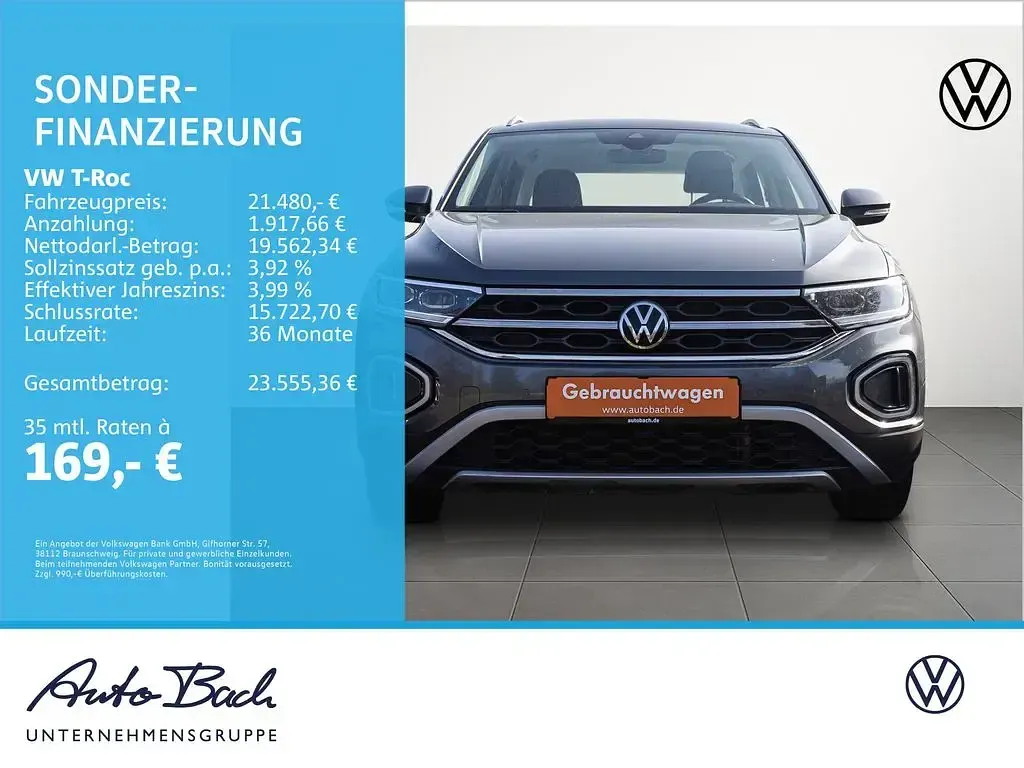 Gebraucht VW T-Roc Style 150 PS (110 kW) 2023 Grau SUV