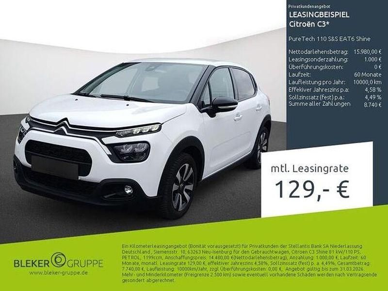 Gebraucht Citroën C3 Shine 110 PS (80 kW) 2023 Weiß Kleinwagen