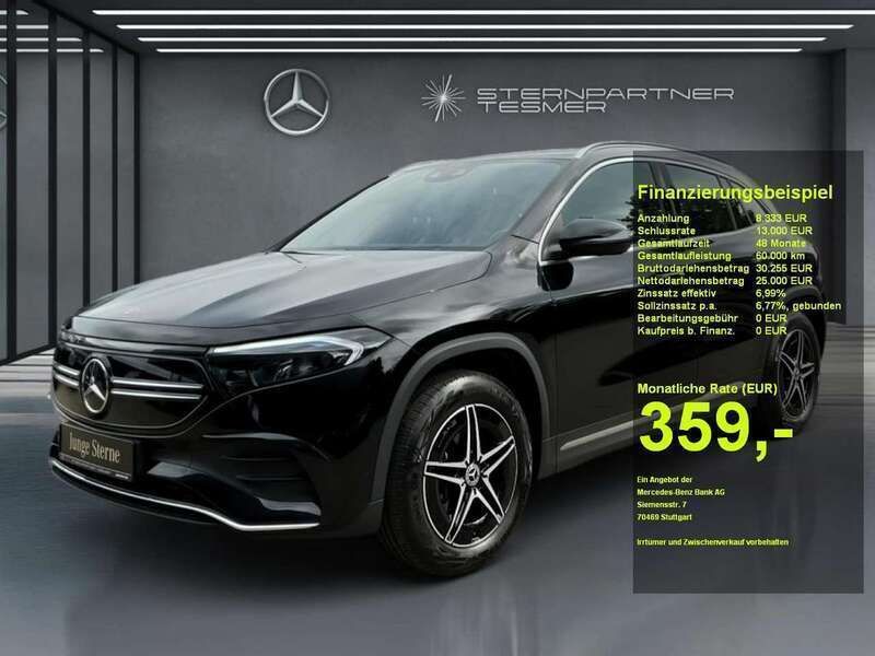 Metalliclack kosmosschwarz Gebraucht 2023 Mercedes EQA300 AMG SUV | 33.222 € - Bild 1/3