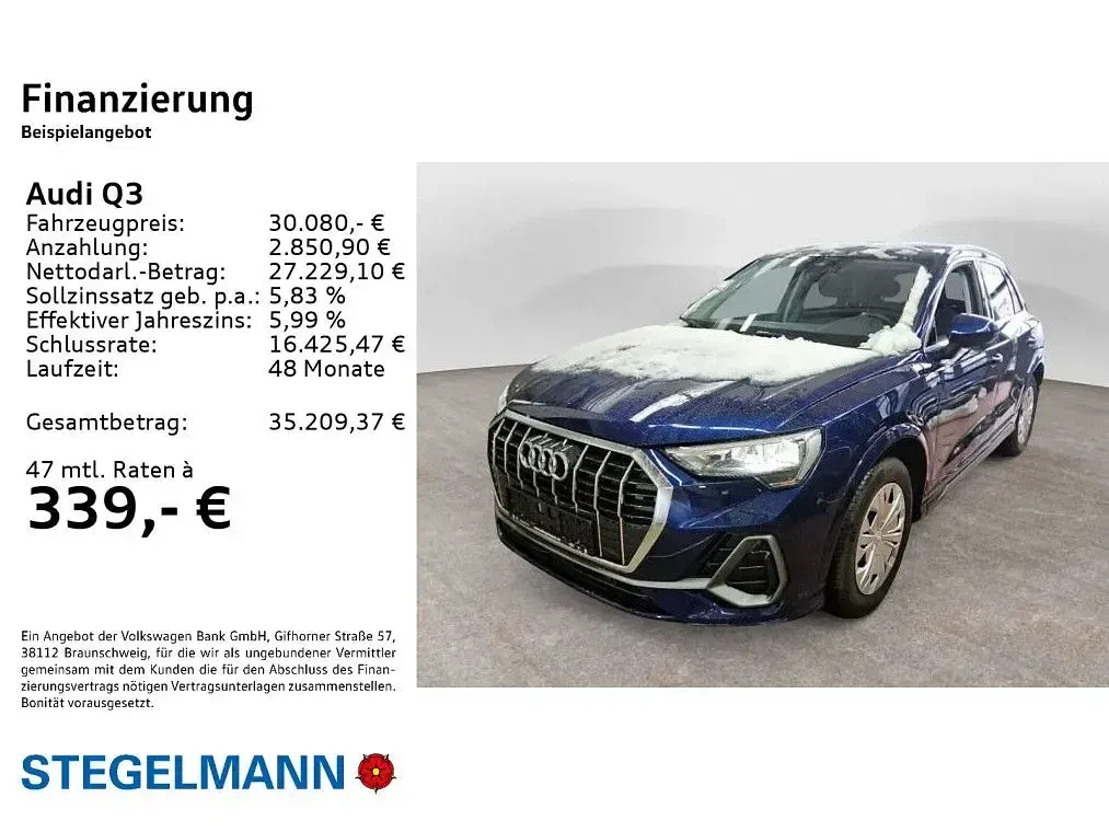Gebraucht Audi Q3 S-Line 150 PS (110 kW) 2023 Blau SUV