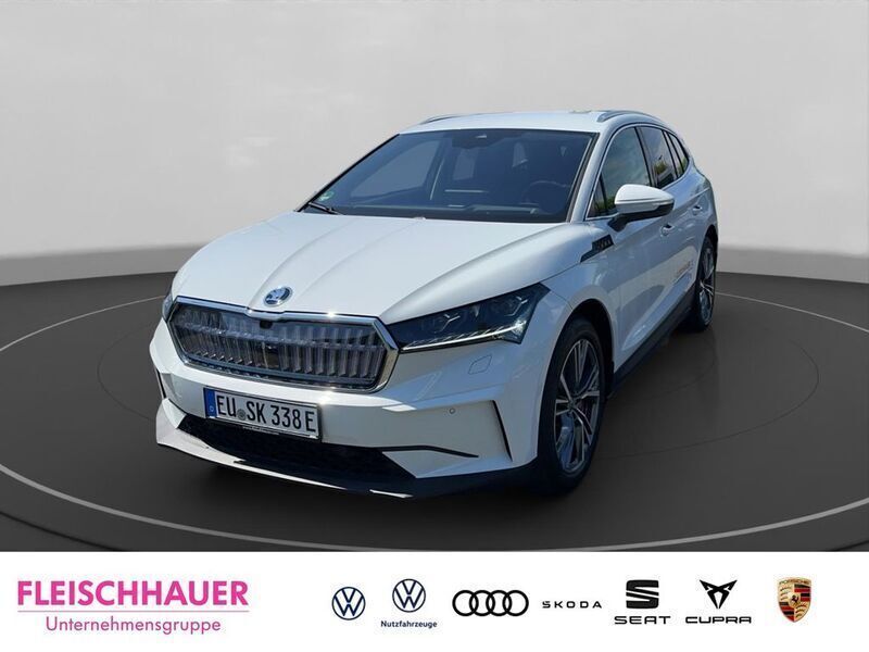 Weiss Gebraucht 2023 Skoda Enyaq iV Loft SUV | 48.990 € (Etwas zu teuer) - Bild 1/4