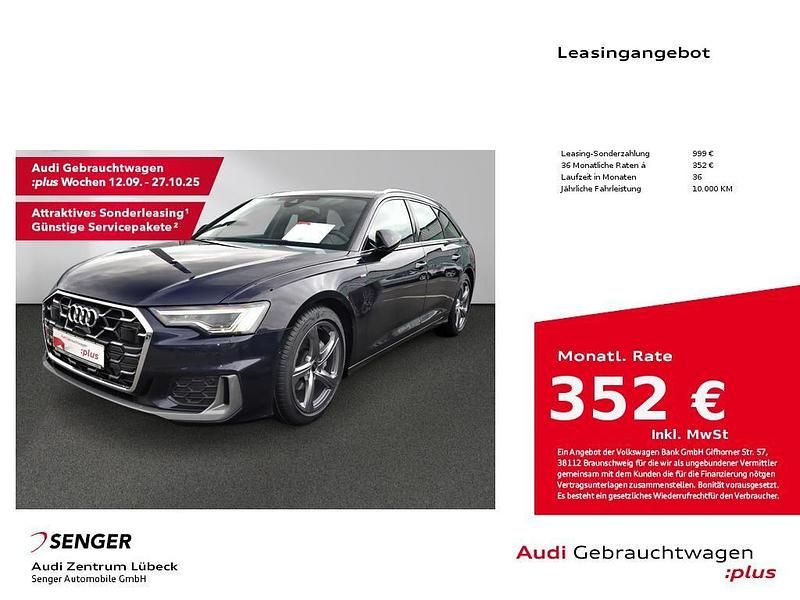 Firmamentblau metallic Gebraucht 2024 Audi A6 S-Line Kombi | 46.880 € (Fairer Preis) - Bild 1/4