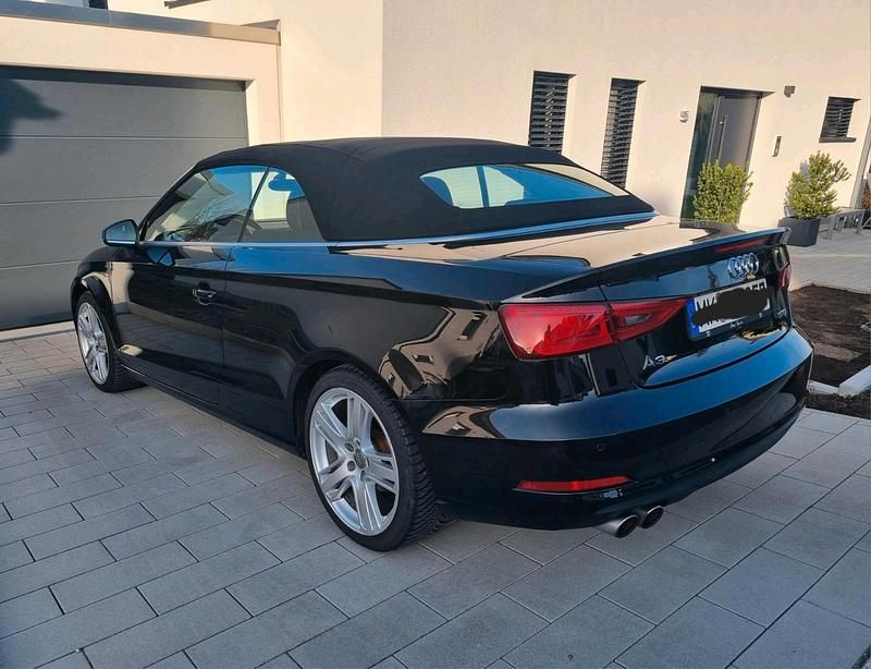 Schwarz Gebraucht 2015 Audi A3 Cabriolet S-Line Cabrio | 17.499 € (Etwas zu teuer) - Bild 1/4