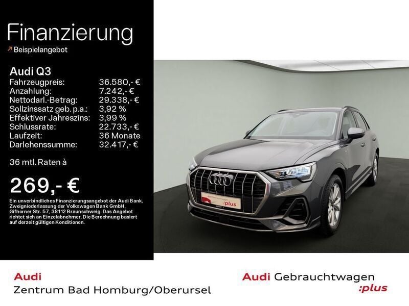 Daytonagrau perleffekt Gebraucht 2024 Audi Q3 S-Line SUV | 36.580 € (Superpreis) - Bild 1/4
