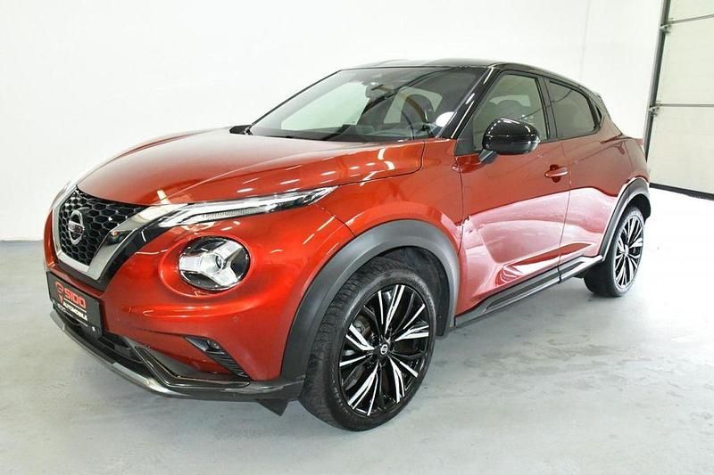 Gebraucht Nissan Juke 360º 114 PS (83 kW) 2021 Fuji sunset red / black (rot) SUV