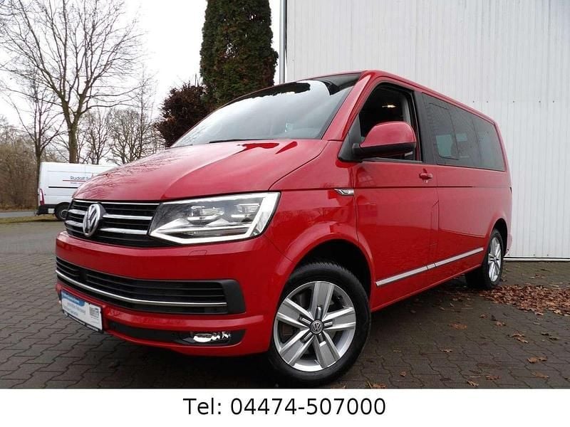 Rot Gebraucht 2017 VW Multivan Generation Six Van | 34.980 € (Guter Preis) - Bild 1/4