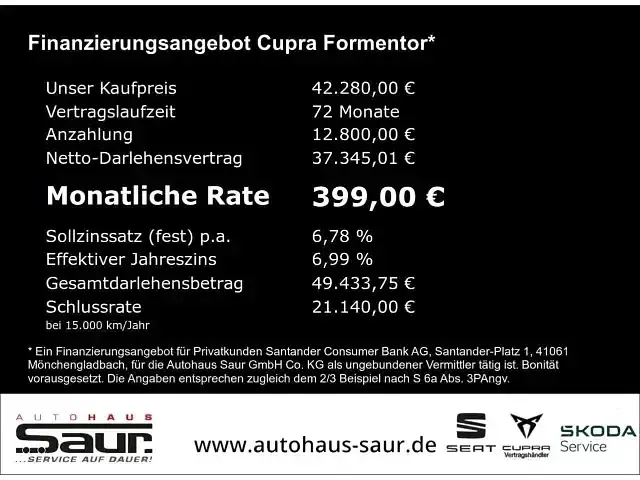 Gebraucht Cupra Formentor VZ 272 PS (200 kW) 2024 Schwarz SUV