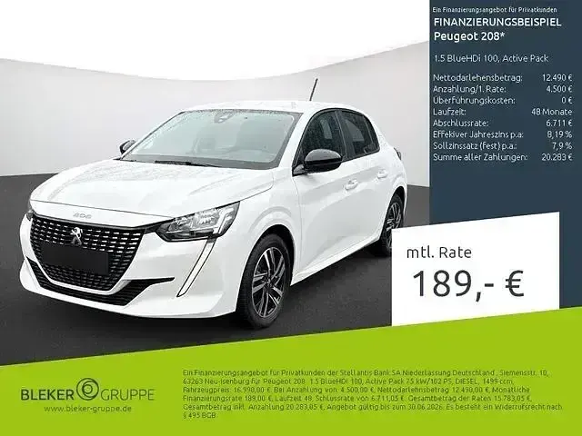 Käytetty Peugeot 208 Active 102 HP (75 kW) 2023 Viistoperä
