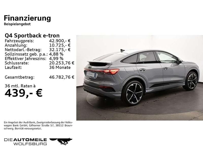 Gebraucht Audi Q4 Sportback e-tron Ambiente 210 kW (286 PS) 2024 Grau SUV