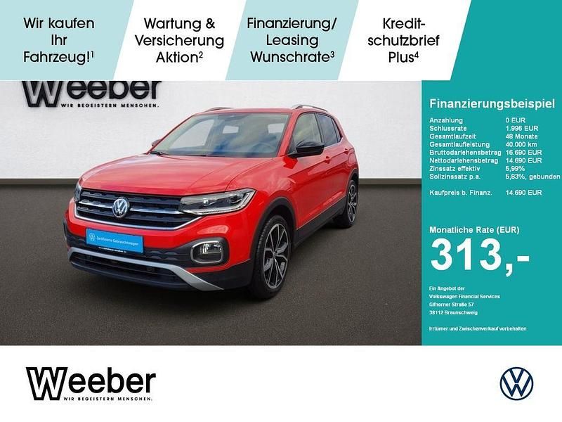 Gebraucht VW T-Cross Style 116 PS (85 kW) 2019 Rot SUV